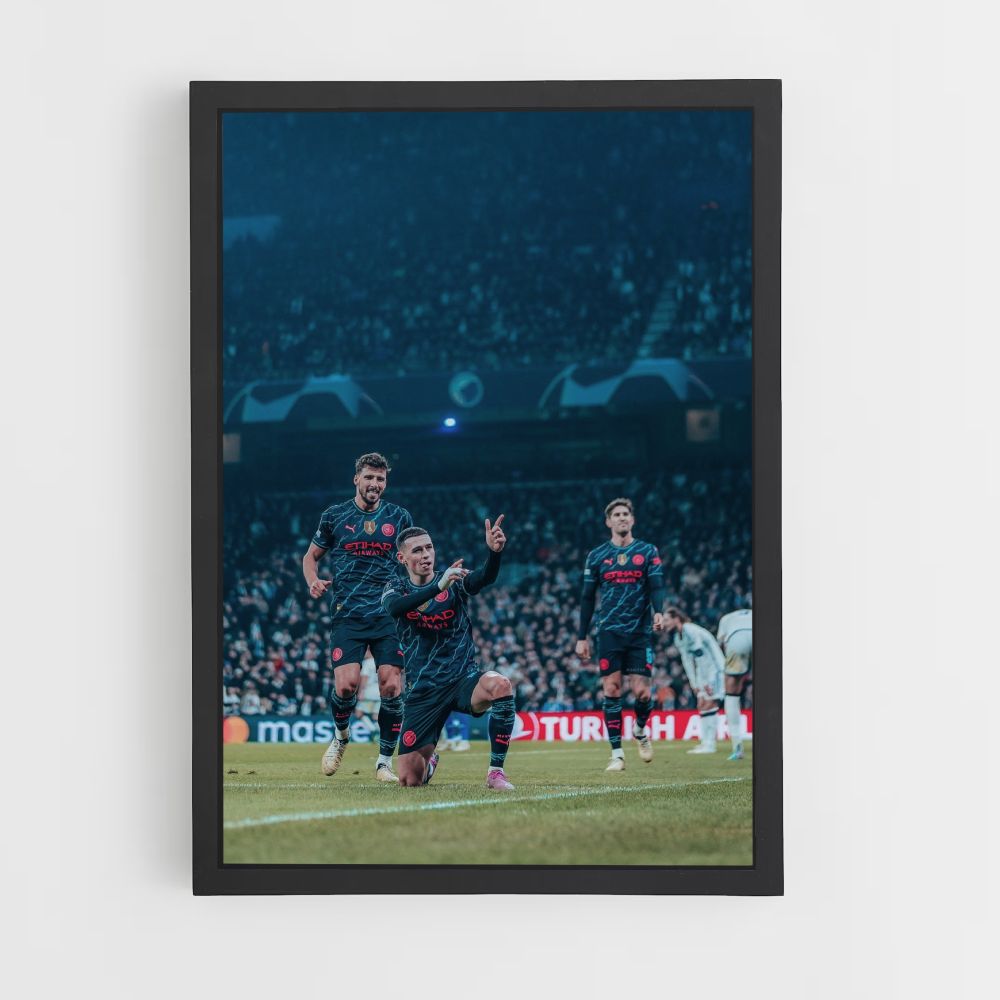 Manchester City Football Poster