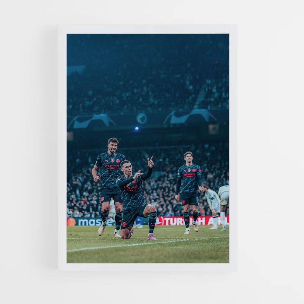 Manchester City Football Poster