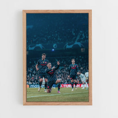 Manchester City Football Poster