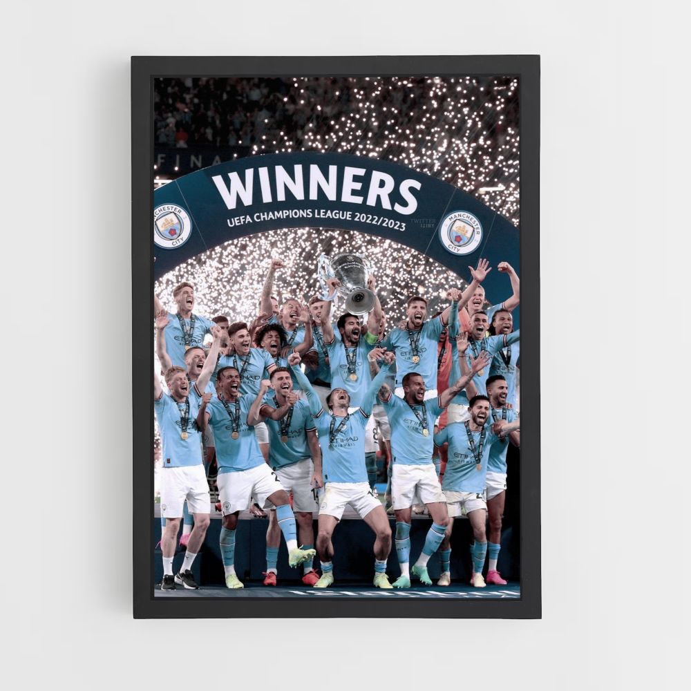 Manchester City Celebration Poster