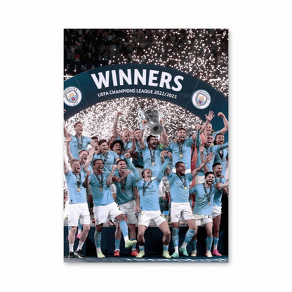 Manchester City Celebration Poster