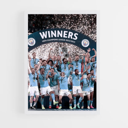 Manchester City Celebration Poster