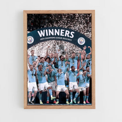 Manchester City Celebration Poster