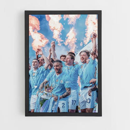 Manchester City Fire Poster