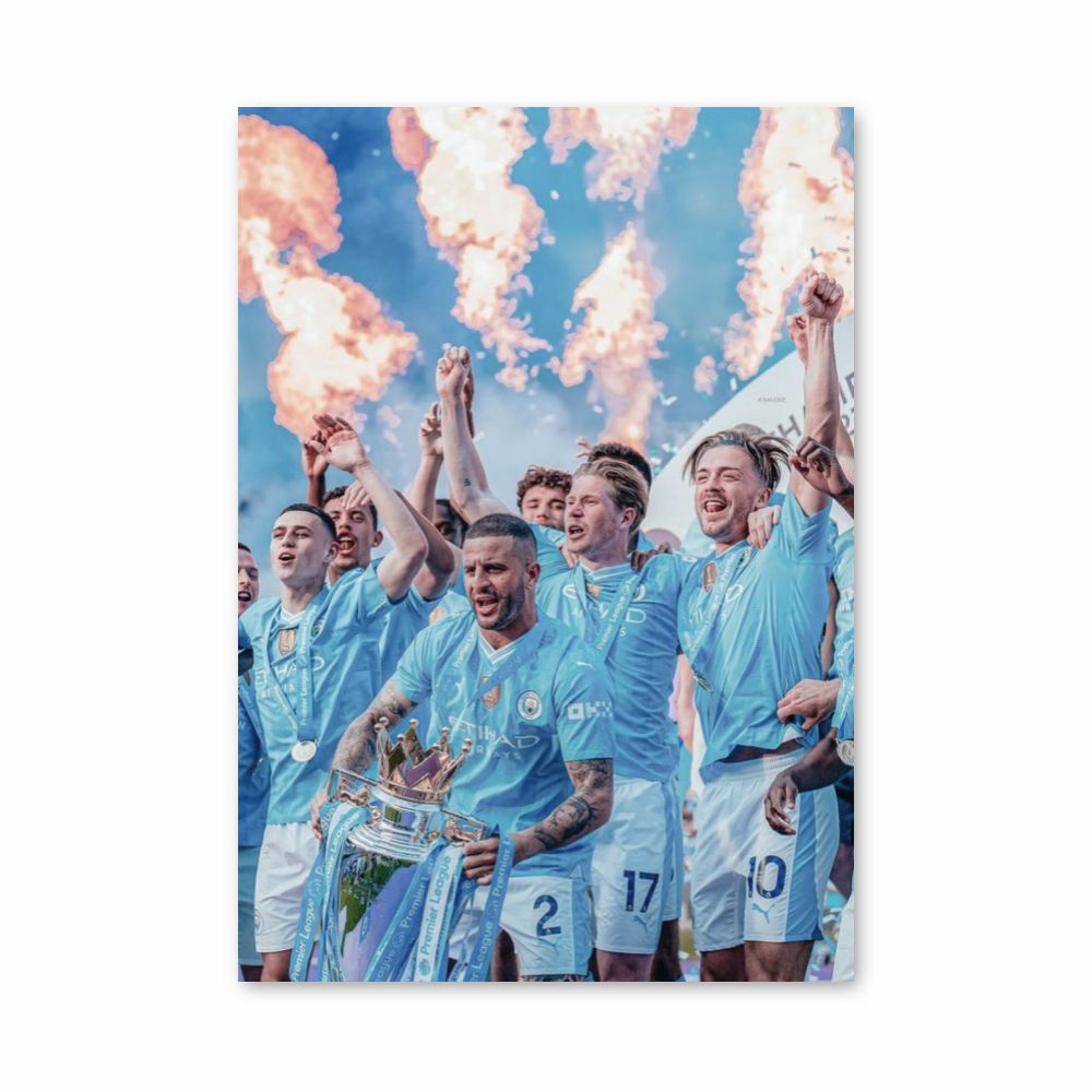 Manchester City Fire Poster