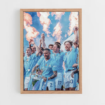 Manchester City Fire Poster