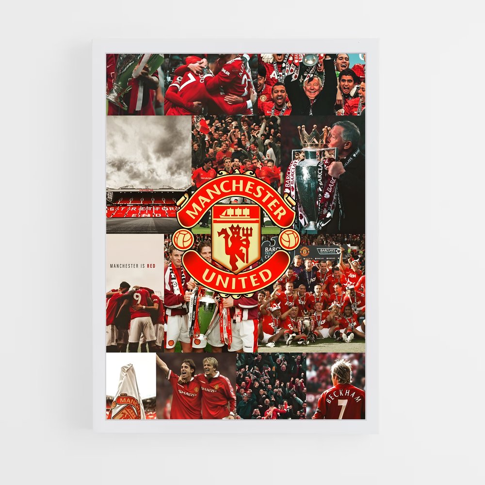 manchester-united-1 cadre Blanc