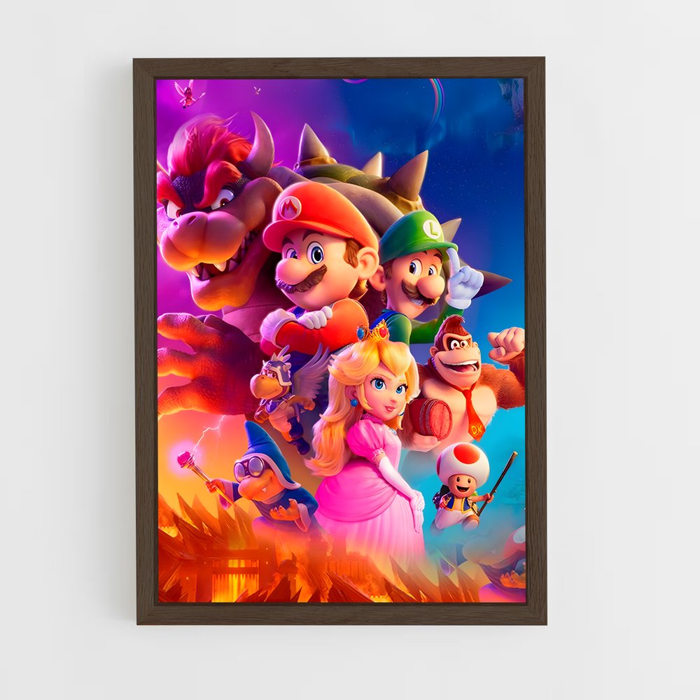 mario-1 cadre Bois foncé