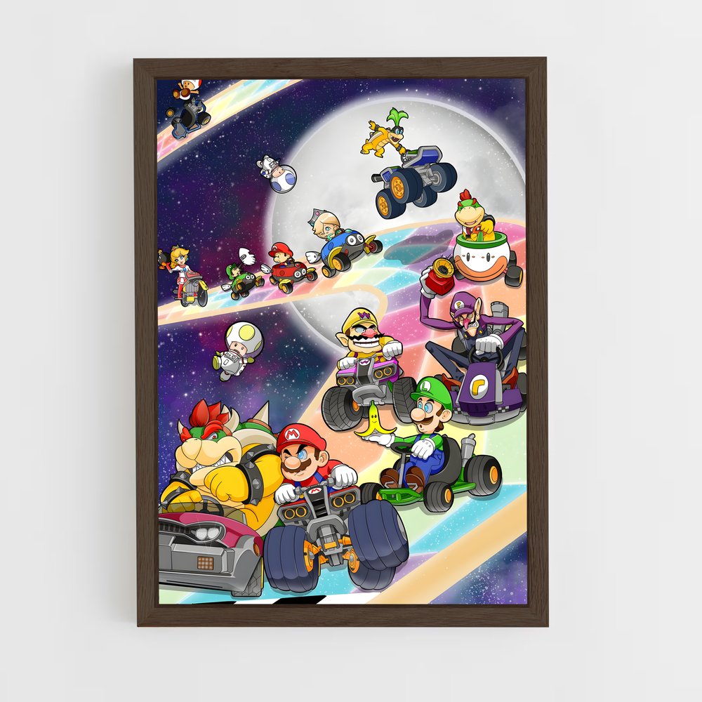 mario-16 cadre Bois foncé