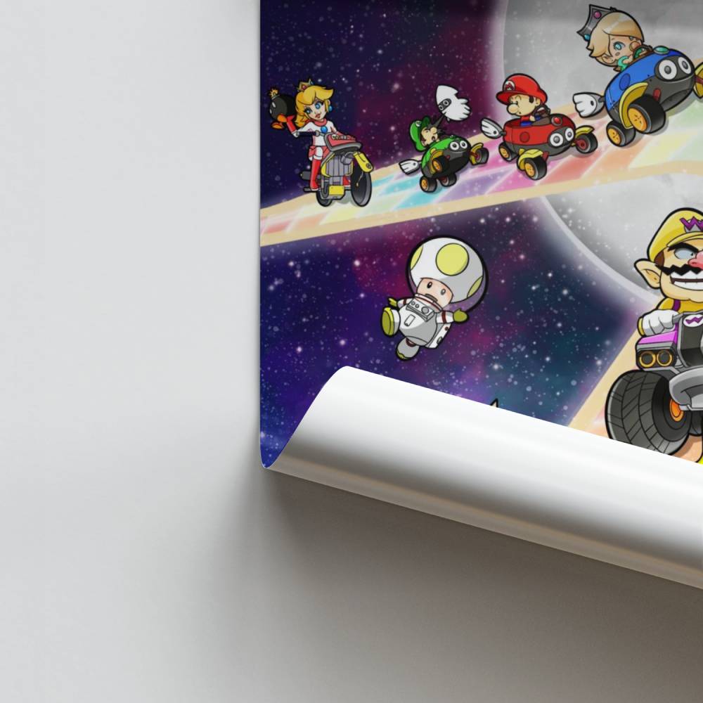 Mario Kart Rainbow Poster