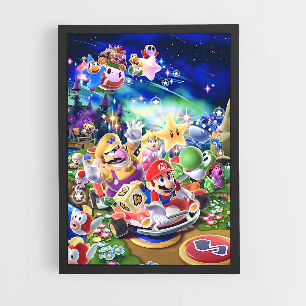 mario-8 cadre Noir