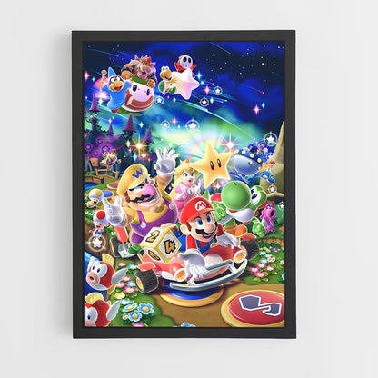 mario-8 cadre Noir