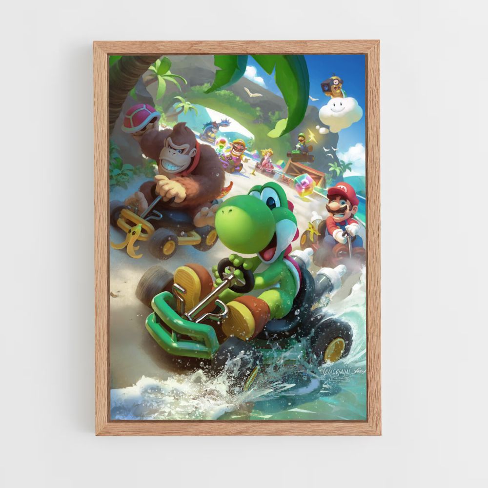 Poster Mario Kart Yoshi