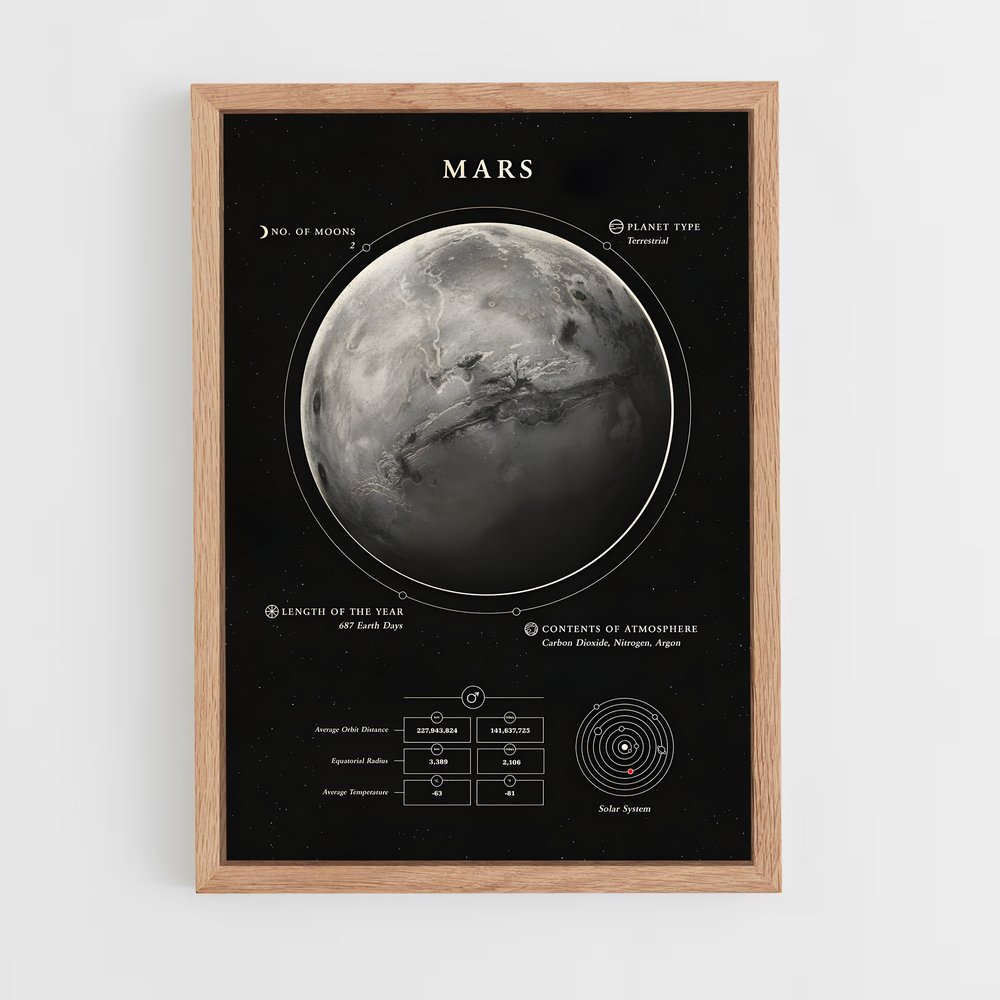 mars-10 cadre Bois clair