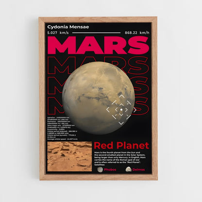 mars-4 cadre Bois clair