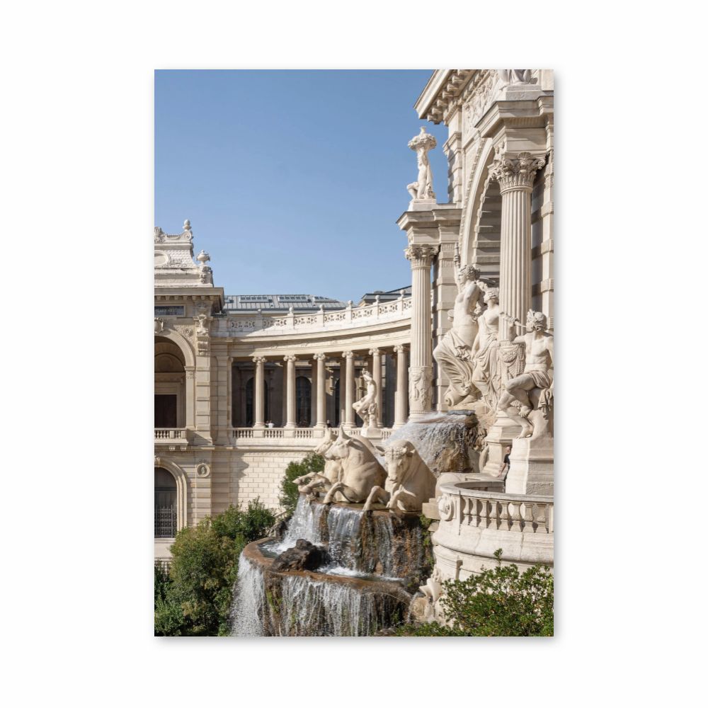 Marseille Fountain Poster