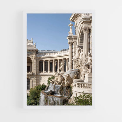 Marseille Fountain Poster