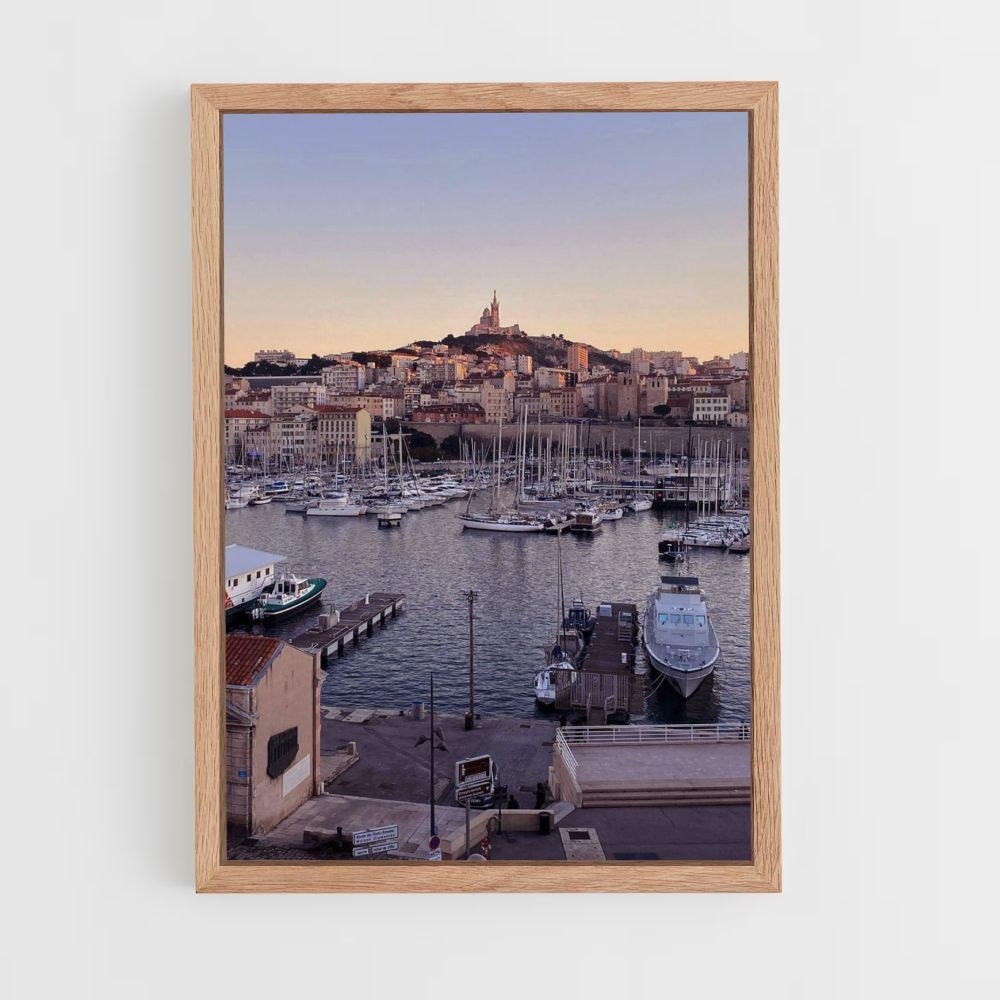 Marseille Boats Poster