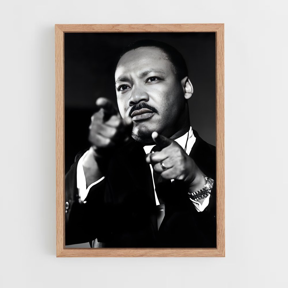martin-luther-king-6 cadre Bois clair