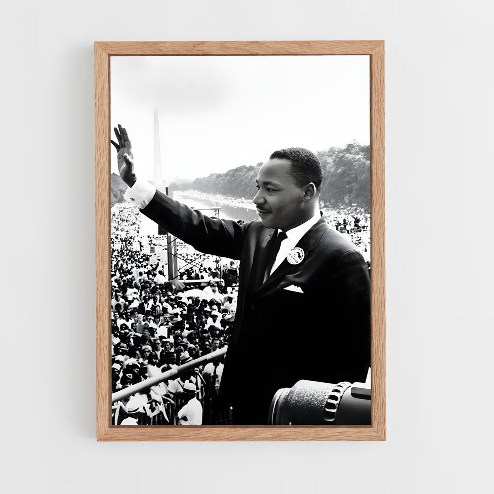 martin-luther-king-7 cadre Bois clair