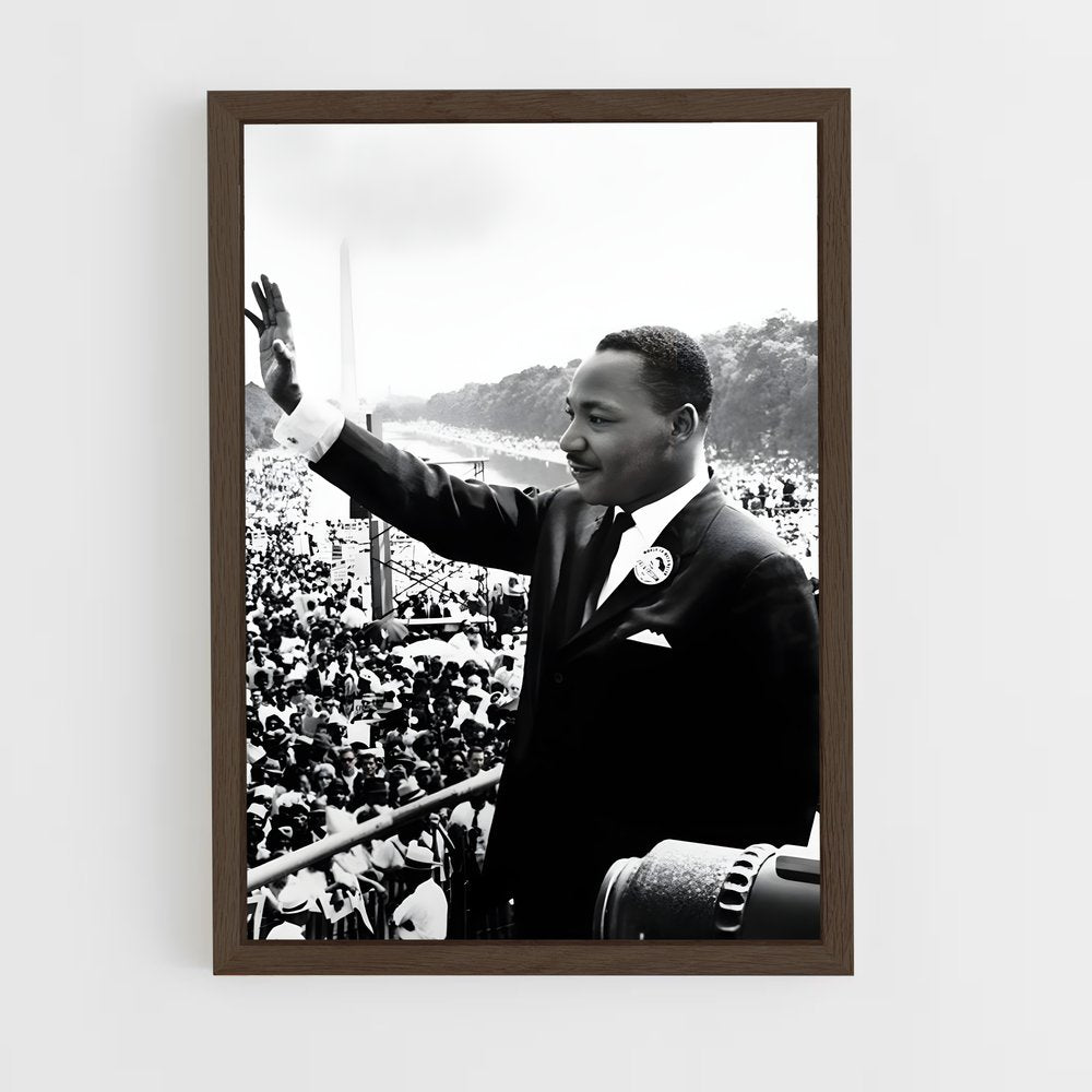 martin-luther-king-7 cadre Bois foncé