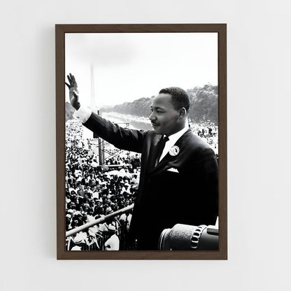 martin-luther-king-7 cadre Bois foncé