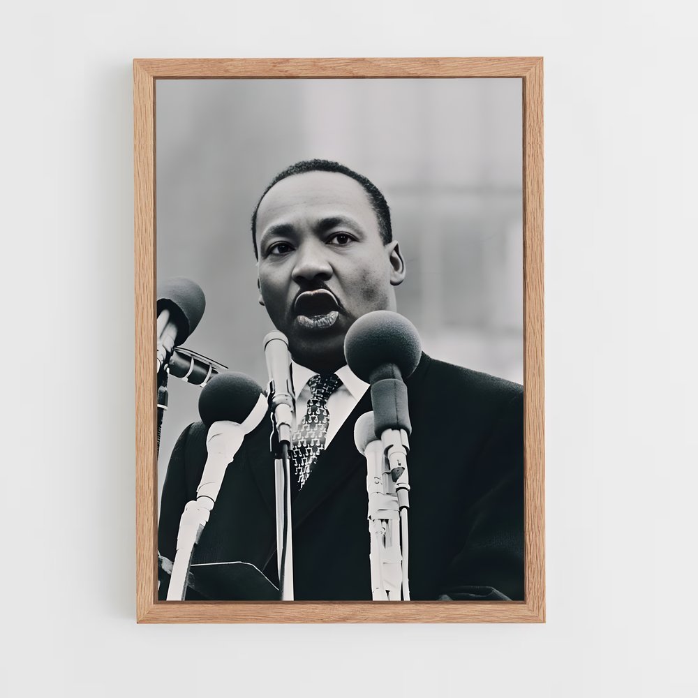 martin-luther-king-9 cadre Bois clair