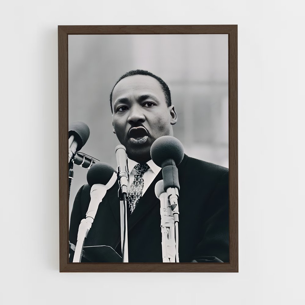 martin-luther-king-9 cadre Bois foncé