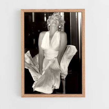 marylin-monroe-2 cadre Bois clair