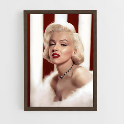 marylin-monroe-5 cadre Bois foncé