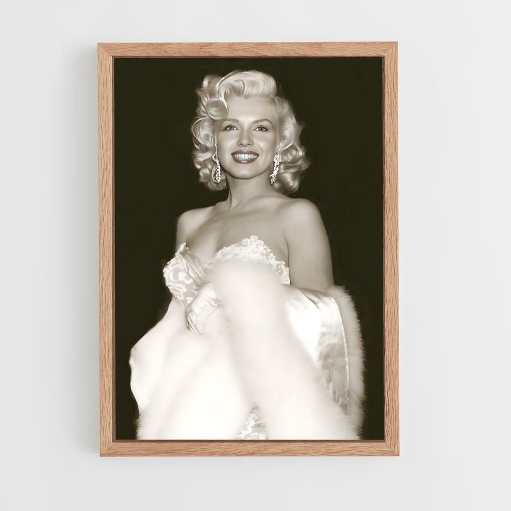 marylin-monroe-7 cadre Bois clair