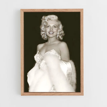 marylin-monroe-7 cadre Bois clair