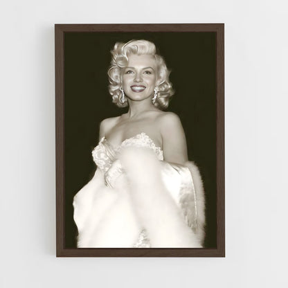 marylin-monroe-7 cadre Bois foncé