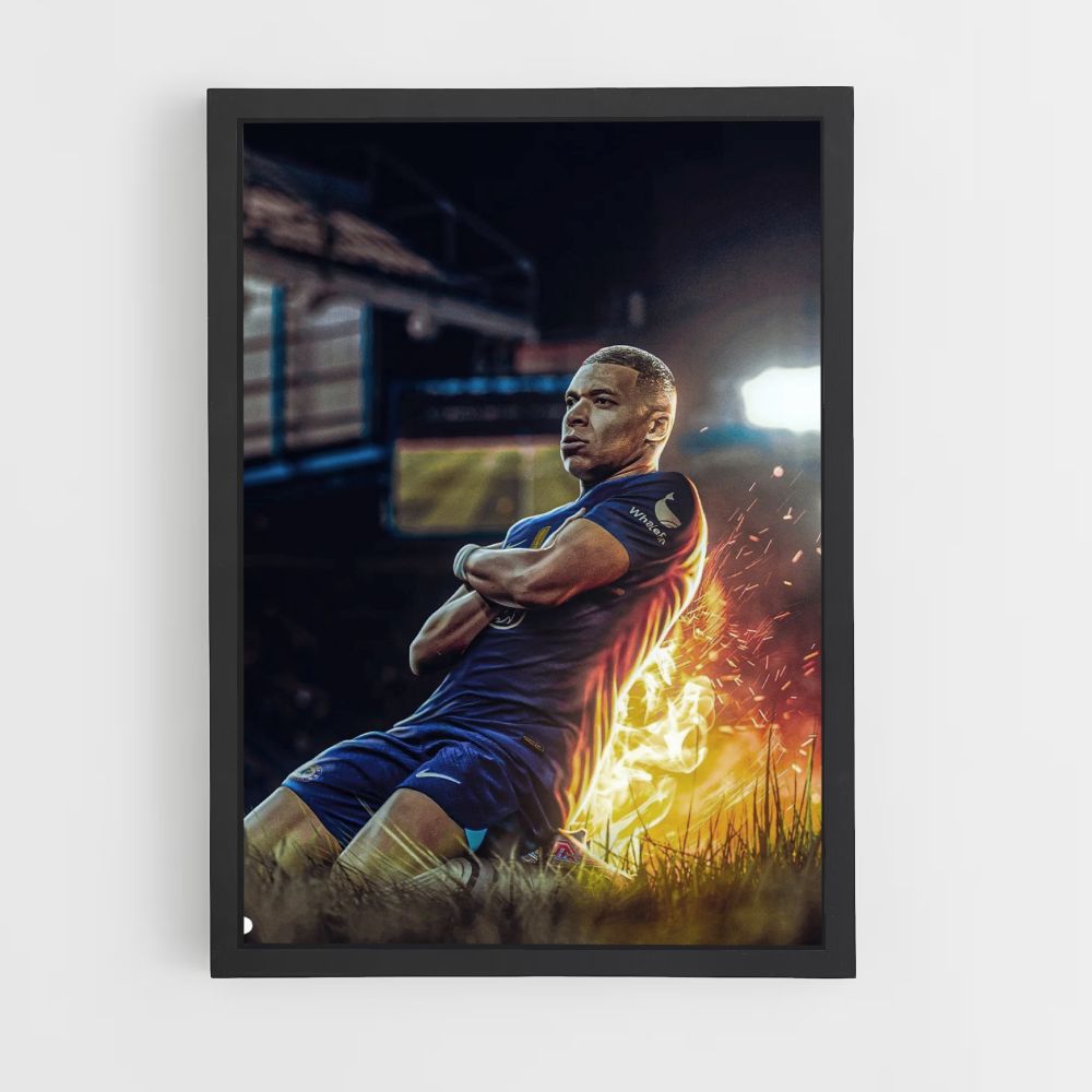 Poster Mbappe Fire