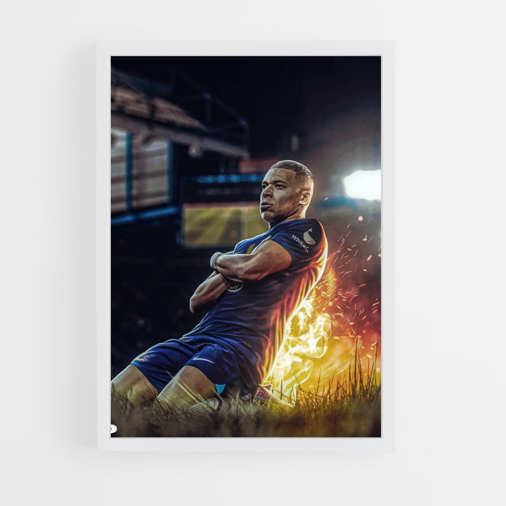 Poster Mbappe Fire