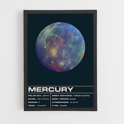 mercury-10 cadre Noir