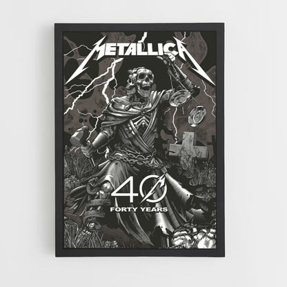 Poster Metallica 40 years