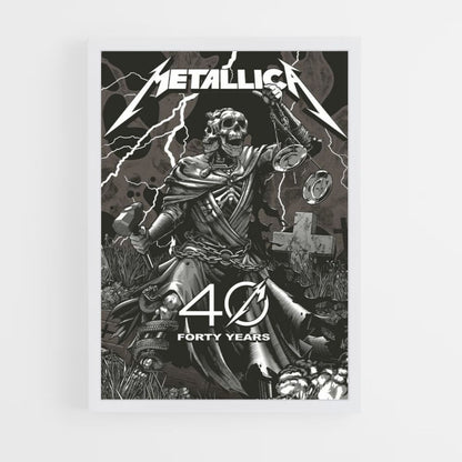 Poster Metallica 40 years