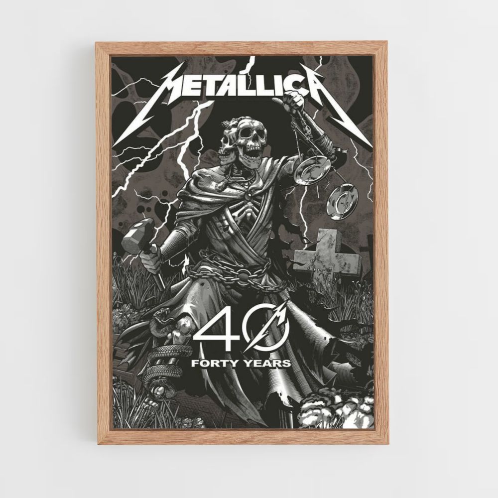 Poster Metallica 40 years