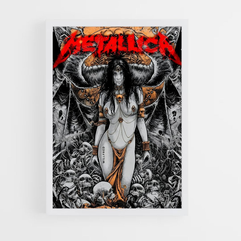 metallica-13 cadre Blanc