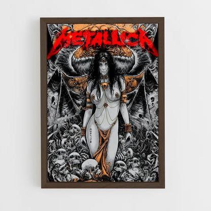 metallica-13 cadre Bois foncé