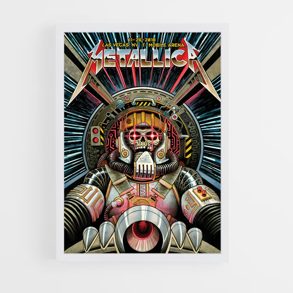 metallica-3 cadre Blanc