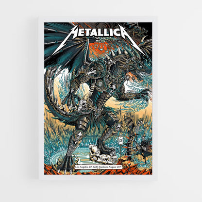 metallica-7 cadre Blanc