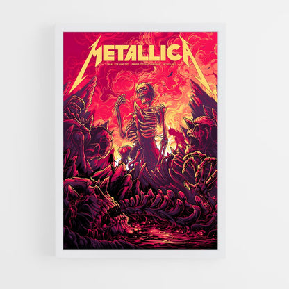 metallica-9 cadre Blanc