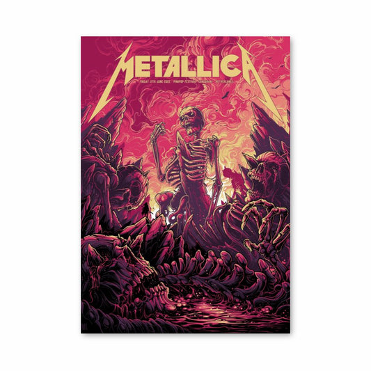 Poster Metallica Squelette