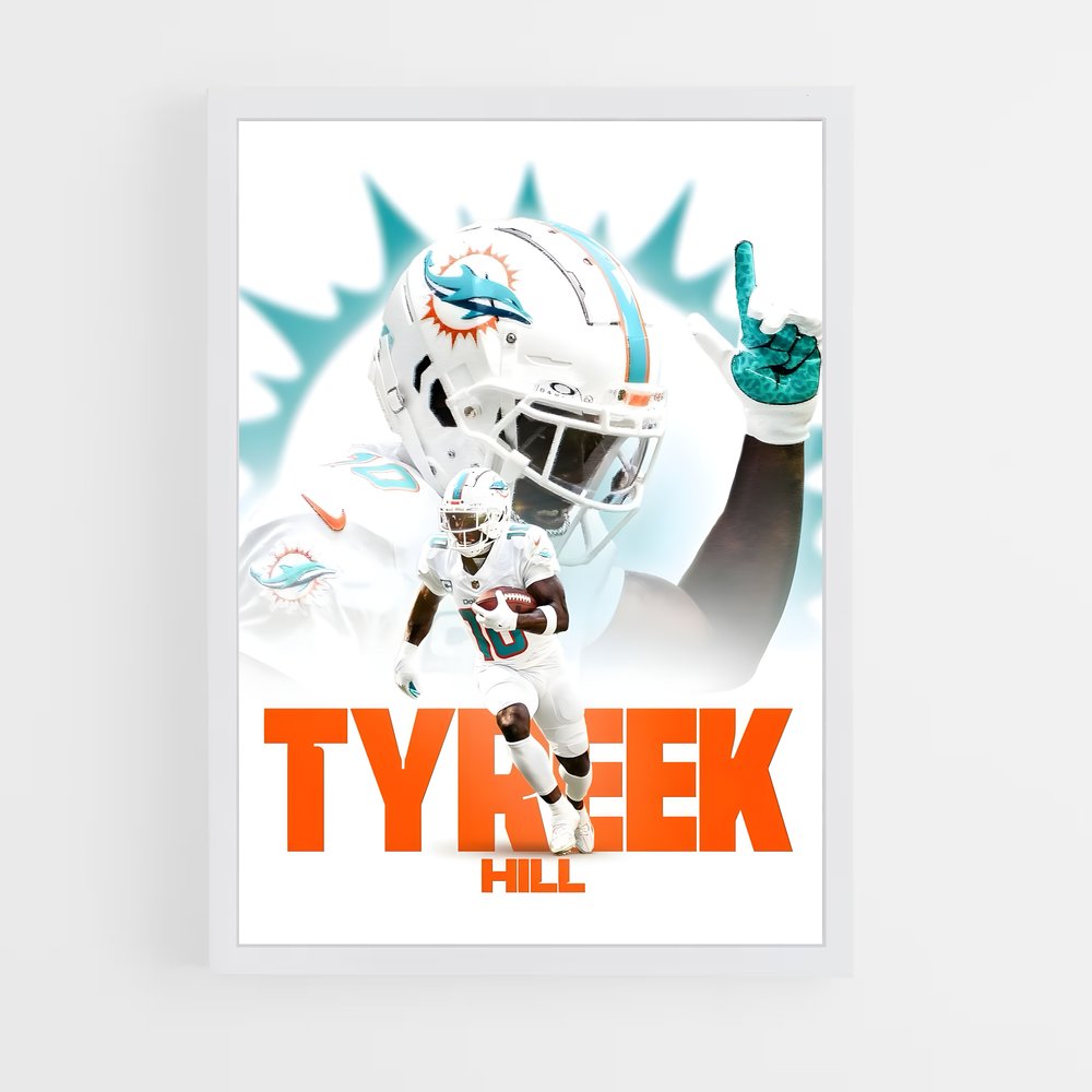 miami-dolphins-10 cadre Blanc