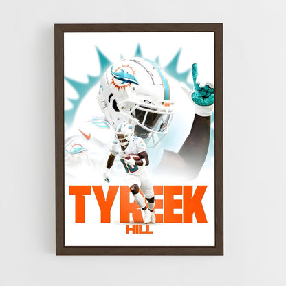 miami-dolphins-10 cadre Bois foncé