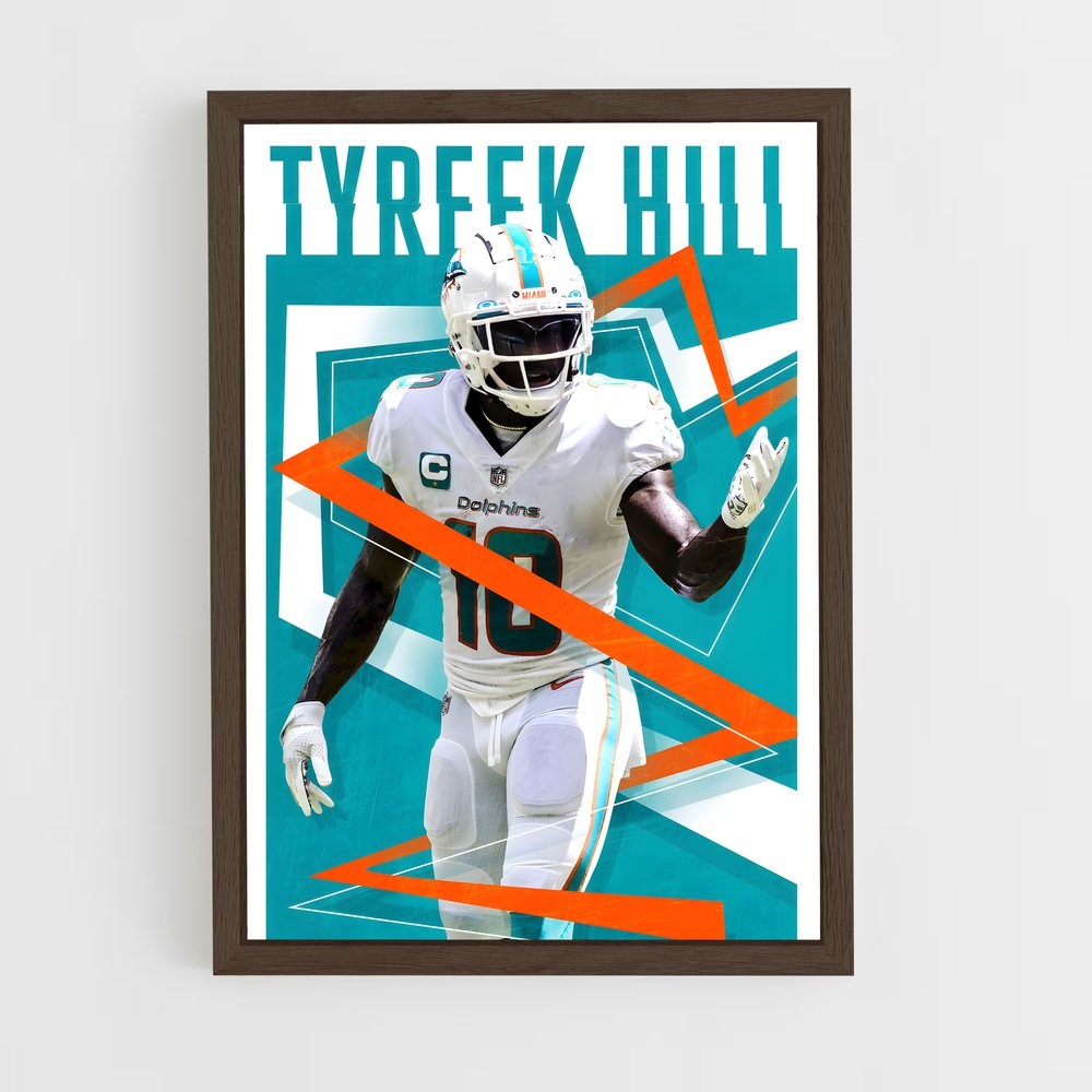 miami-dolphins-11 cadre Bois foncé