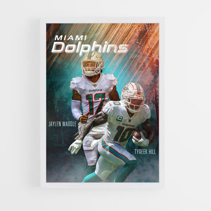 miami-dolphins-13 cadre Blanc