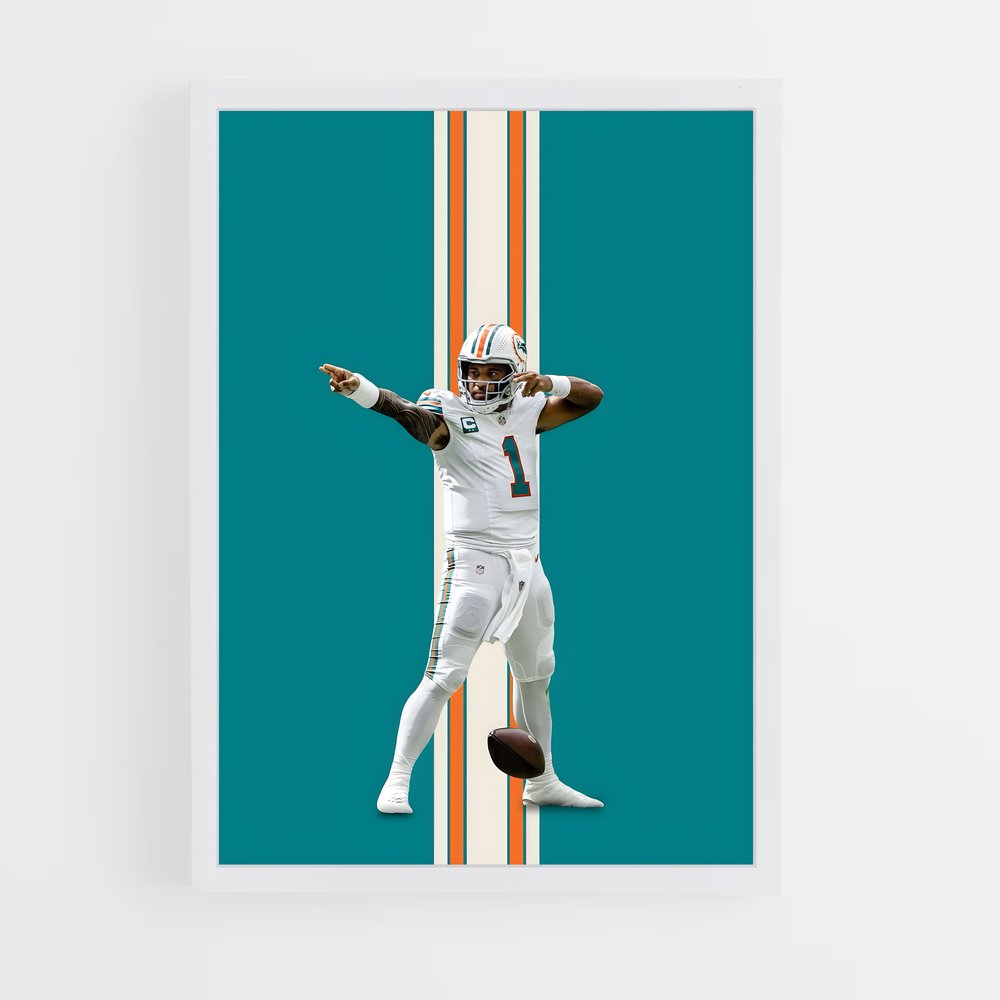 miami-dolphins-22 cadre Blanc